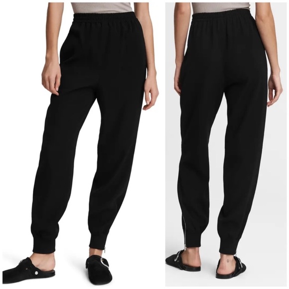 Rag & Bone Crepe Joggers with zippers - Picture 11 of 11